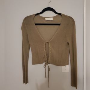 Tie up cardigan
